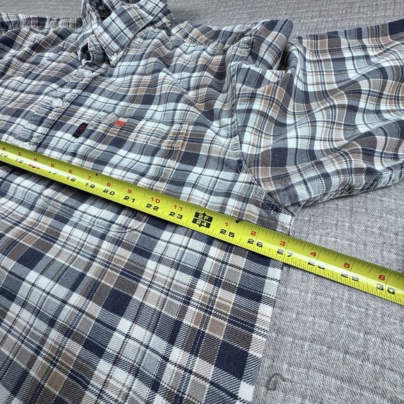 Cinch WRX Flame Resistant Button Shirt Men XXL Plaid Long Sleeve HRC-2 Workwear - Picture 3 of 8